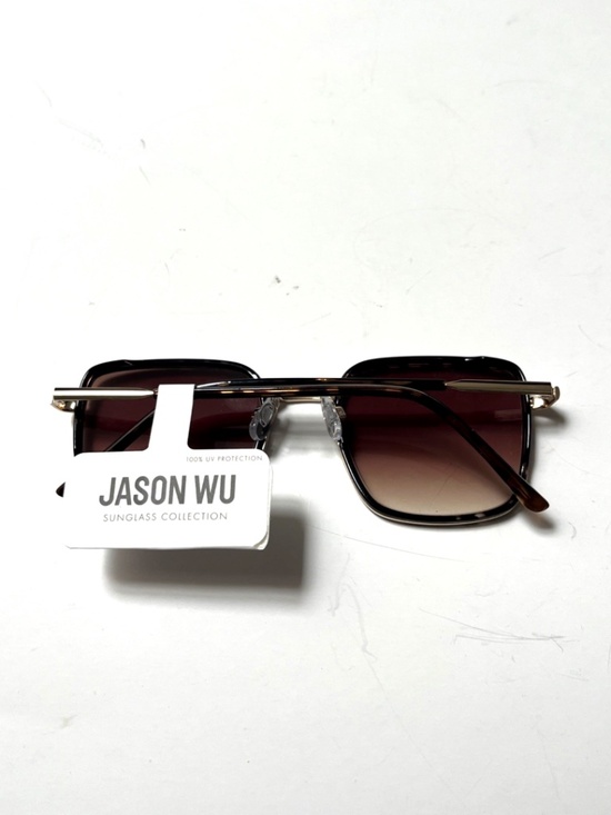 NWT JASON WU Square Sunglasses Tortoise Shell Gold Metal Classic Gradient main image 4